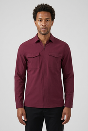 Pocket Jacket Burgundy MONVALERE, vue de face