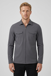 Pocket Jacket Dark Grey MONVALERE, vue de face