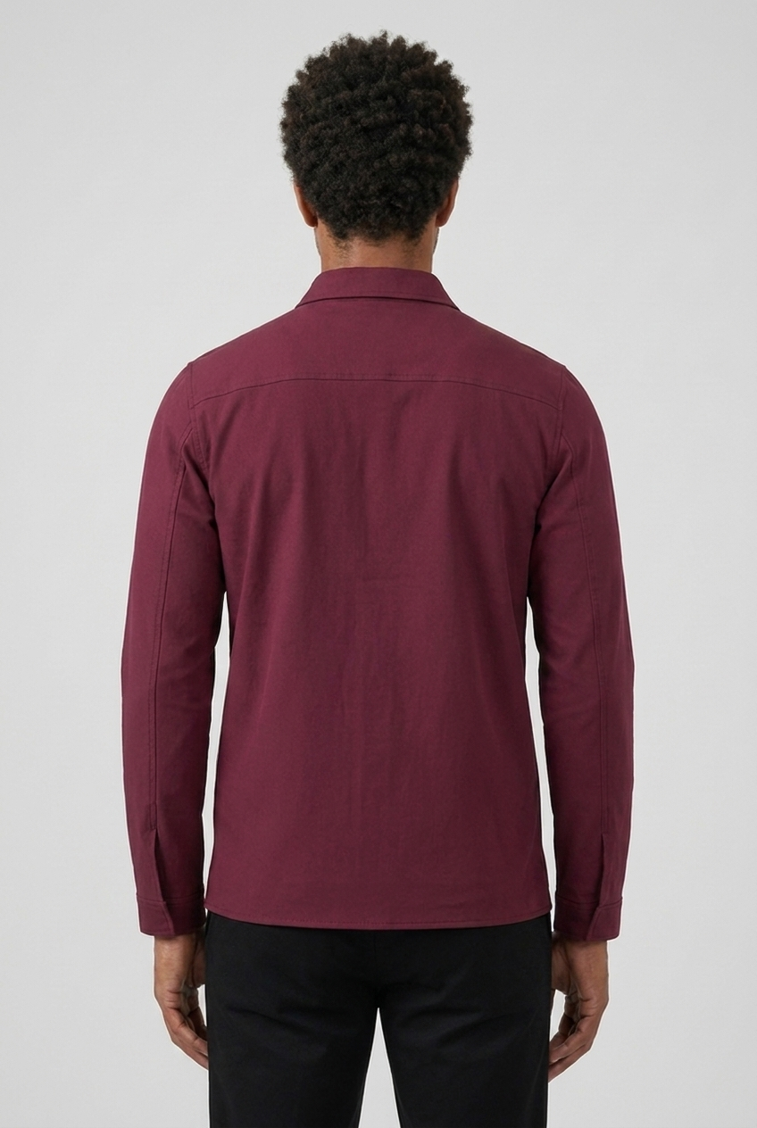 Pocket Jacket Burgundy MONVALERE, vue de dos