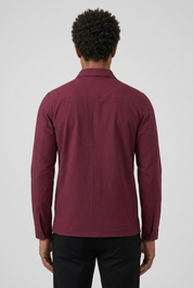 Pocket Jacket Burgundy MONVALERE, vue de dos