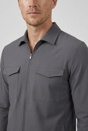 Pocket Jacket Dark Grey MONVALERE, detail