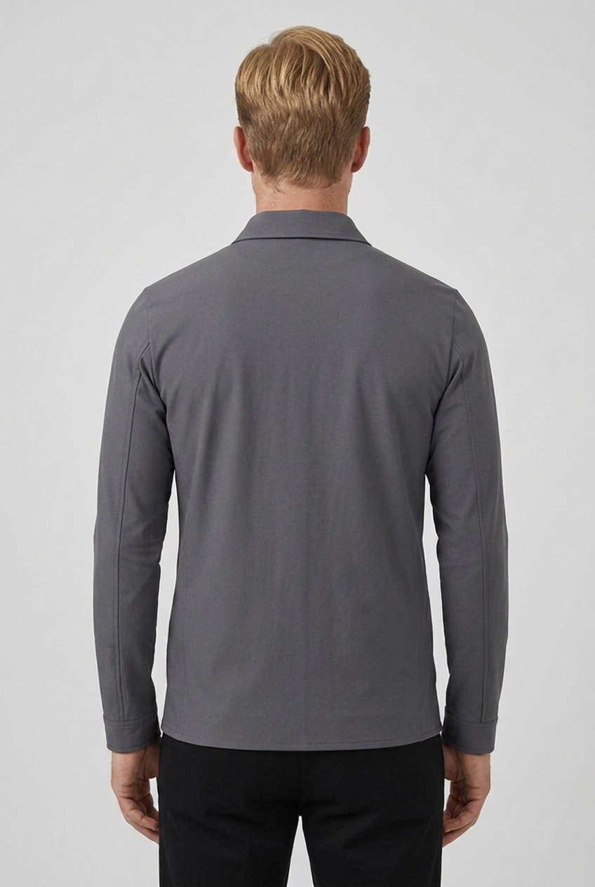Pocket Jacket Dark Grey MONVALERE, vue de dos